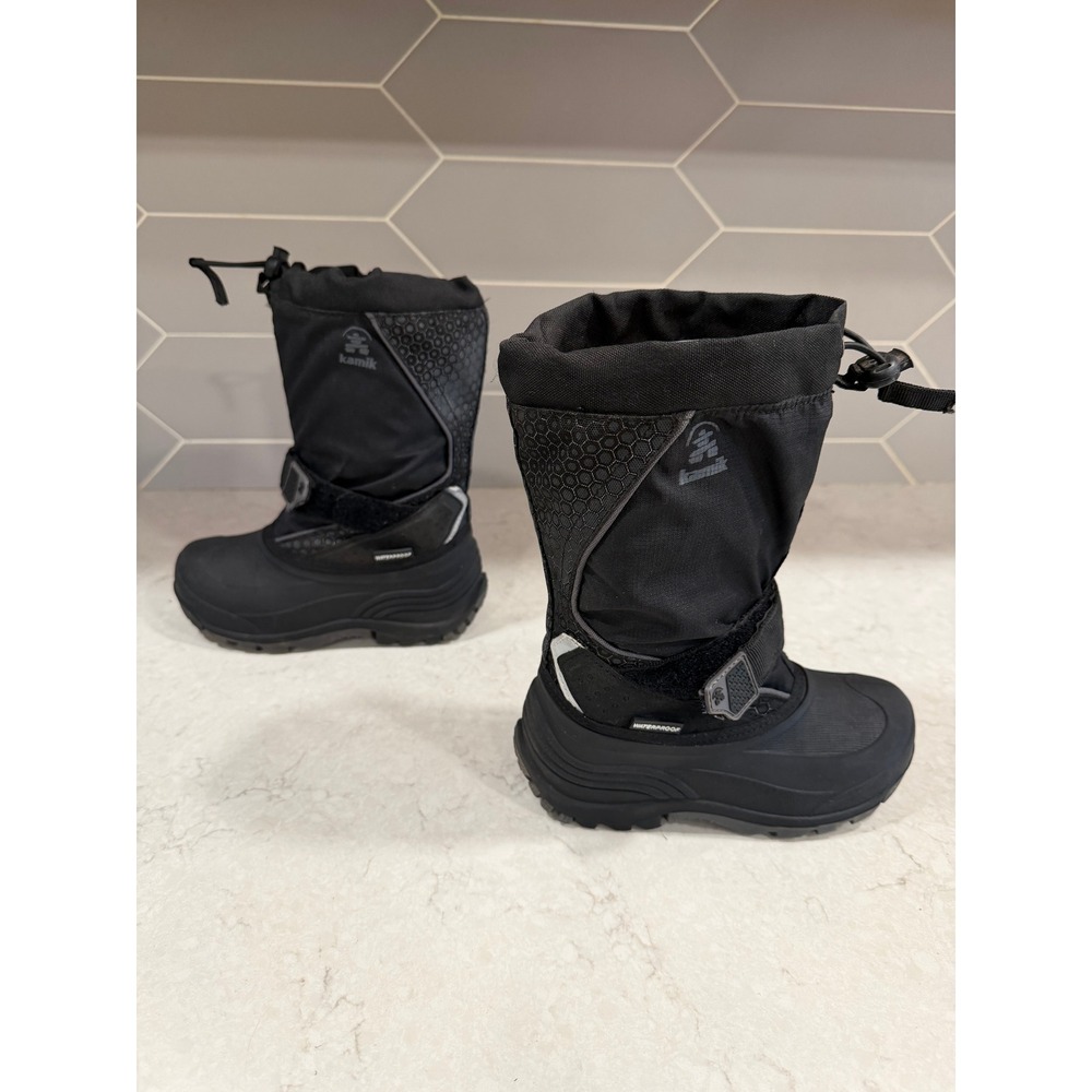Kamik Kids Snowfall 2 Waterproof Winter Snow Boots Black Size 13 QSZ18281